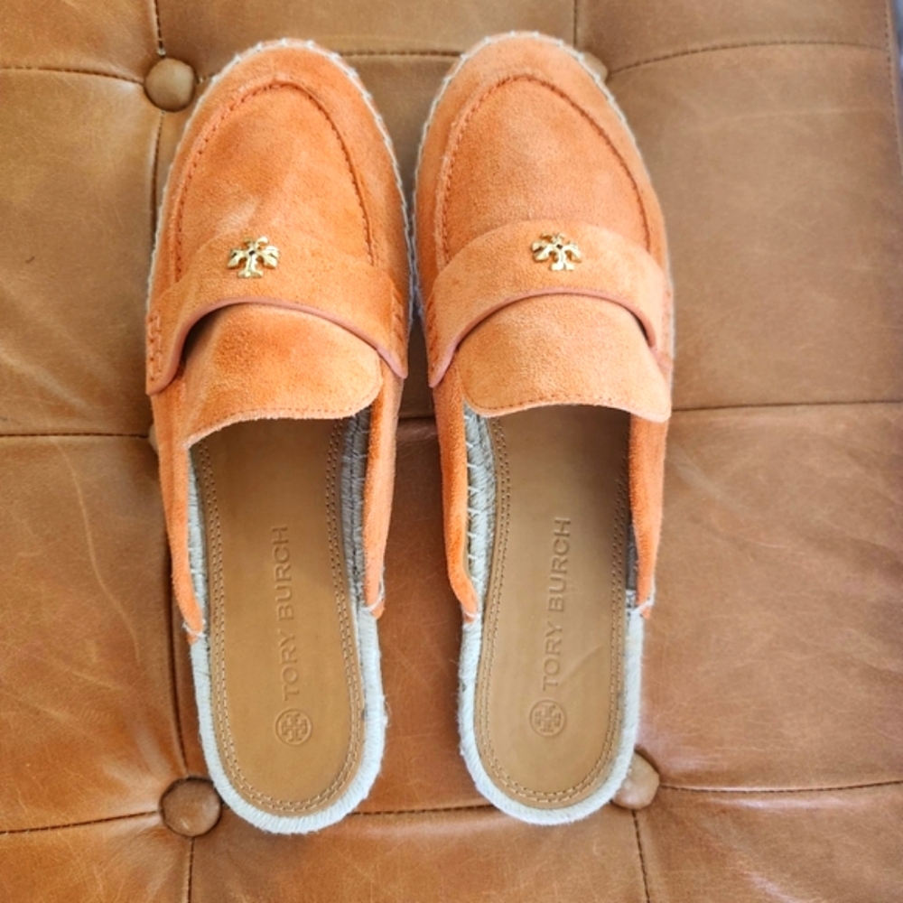 Tory Burch Seaside Suede Espadrille Mules - Picture 3 of 6